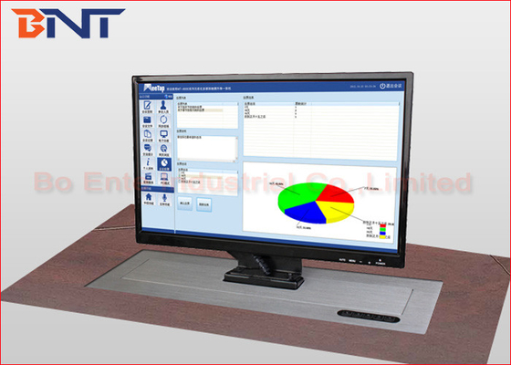 19 - 22 Inch Desktop Computer Monitor Lift With Stainless Steel Panel